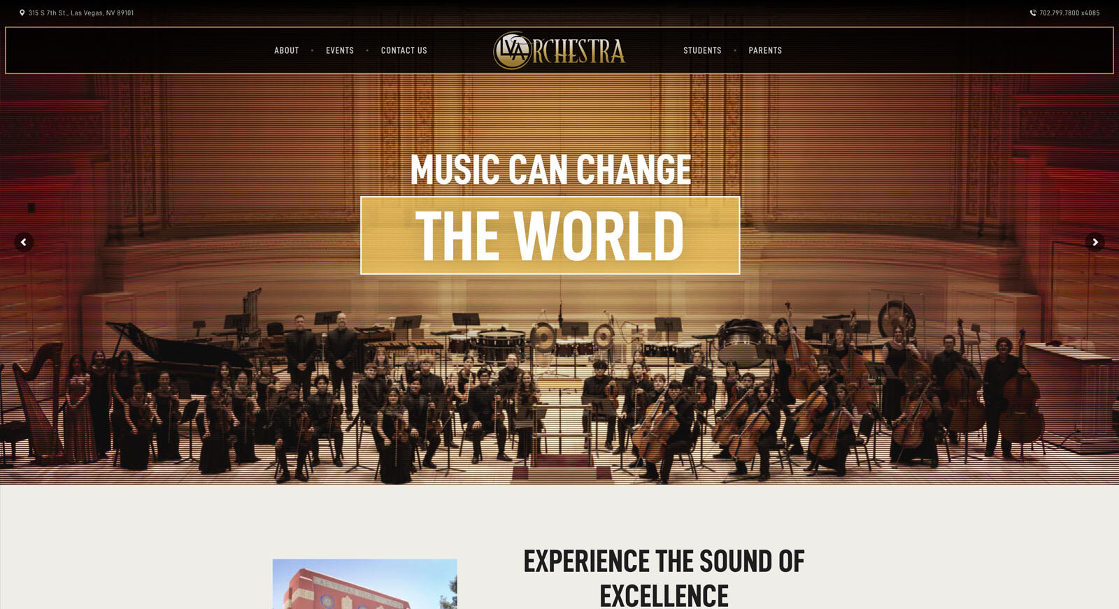 LVA Orchestra Website