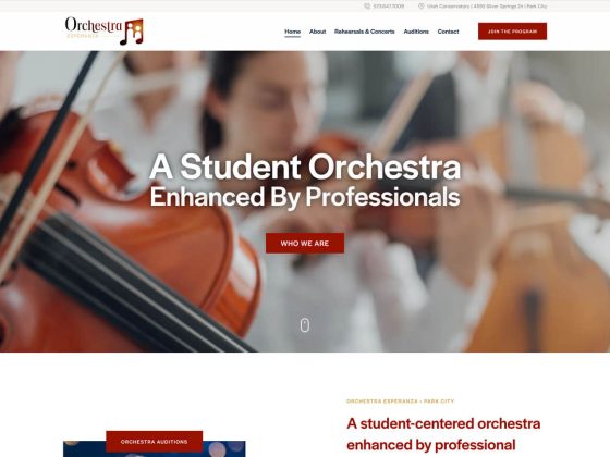 Orchestra Esperanza Website