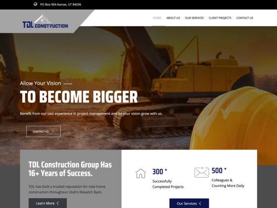 TDL Construction Group Website